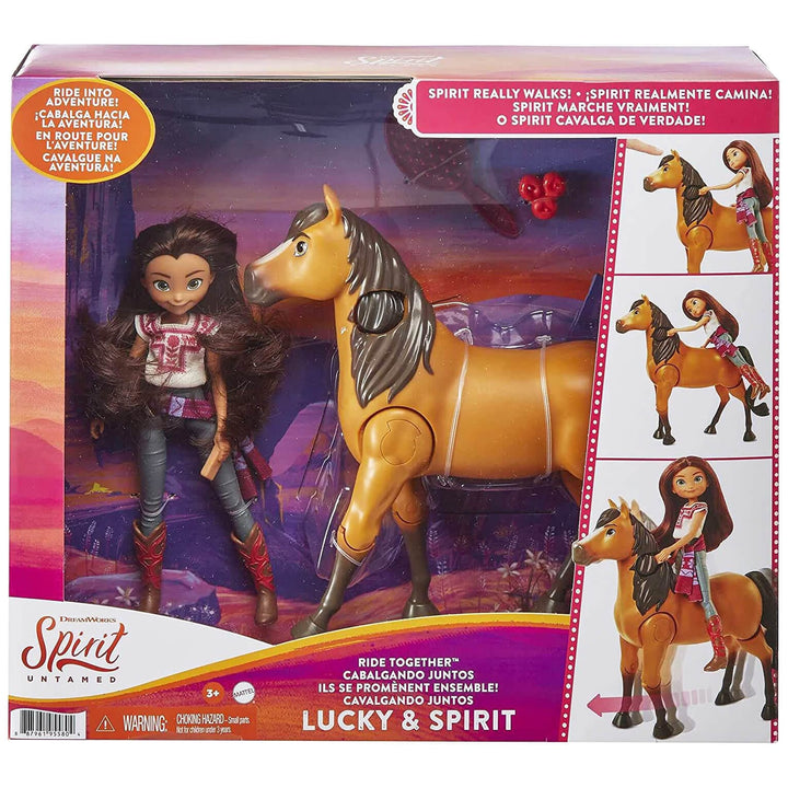 Spirit Untamed Ride Together Playset Lucky Doll Walking Horse