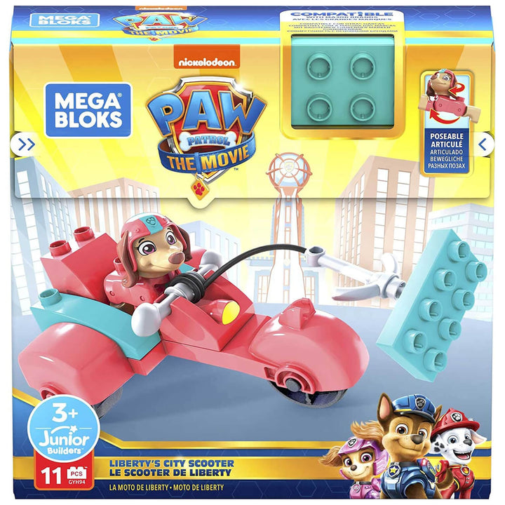 Mega Bloks Paw Patrol Vehicle Building Set With Figure Age 3+ Scooter