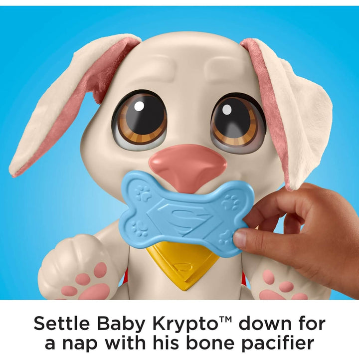 DC Super Pets Baby Krypto Interactive Puppy Sounds Music 20cm