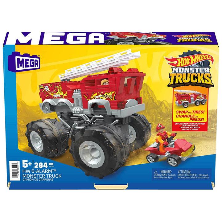 Mega Hot Wheels Monster Trucks 5 Alarm Fire Truck 284 Pieces