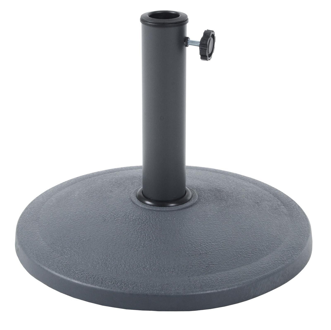 8kg Parasol Base Heavy Duty Resin Garden Umbrella Stand Grey