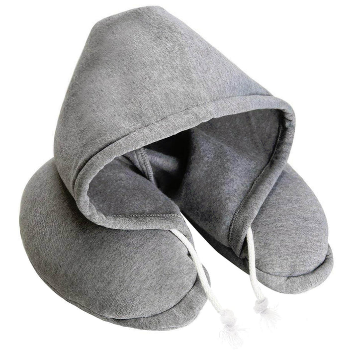 Hooded Neck Pillow Travel Cushion Plane Bus Holiday