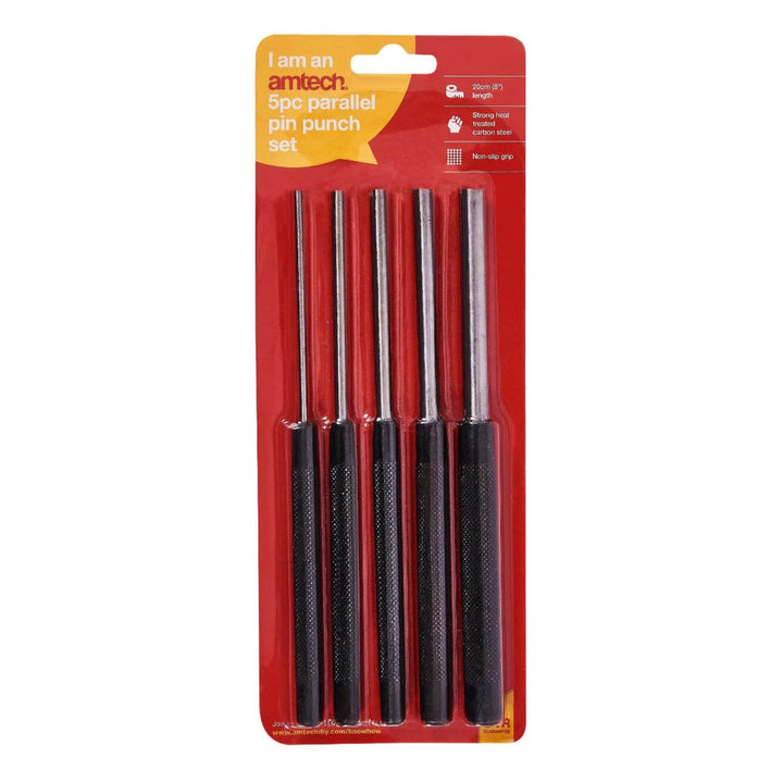 Amtech 5 Piece Parallel Pin Punch Set