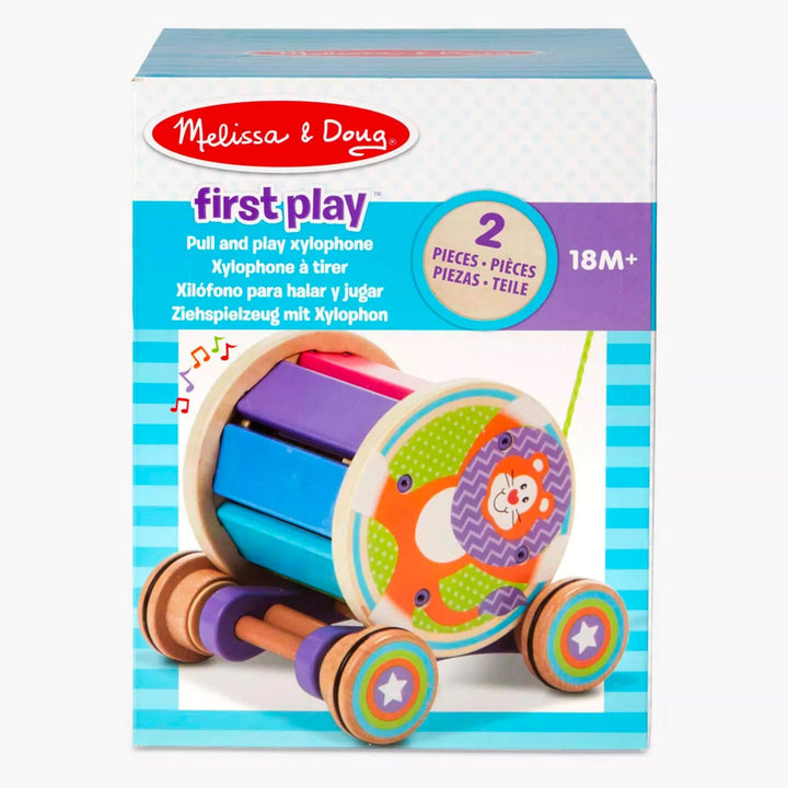 Pull &amp; Play Xylophone Wooden Musical Toy Melissa &amp; Doug 18m+