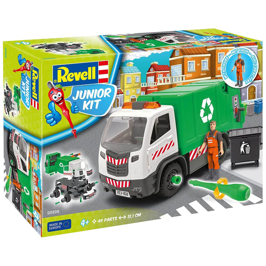 Bin Lorry & Figure Revell Model Building Kit Level 1 Age 4+