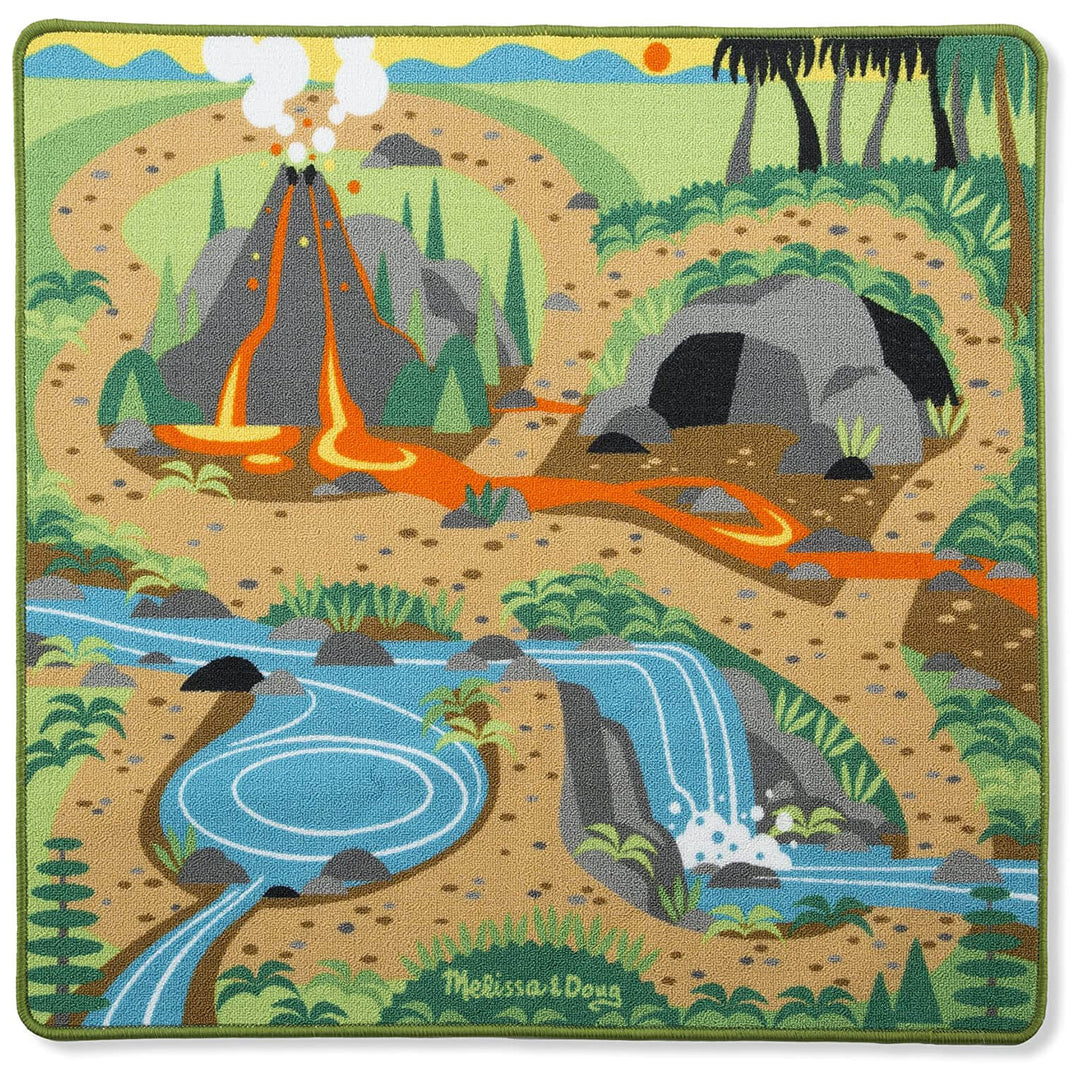 Melissa & Doug Large Activity Rug Play Mat With Accessories 100cm Dinosaur