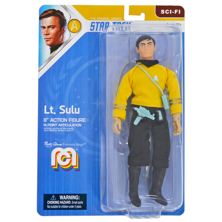 Mego Star Trek 8" Action Figure Fabric Clothing Fully Poseable Lt. Sulu