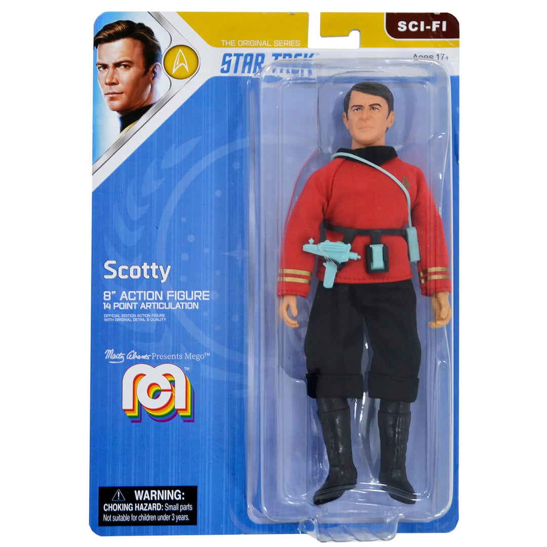 Mego Star Trek 8" Action Figure Fabric Clothing Fully Poseable Scotty