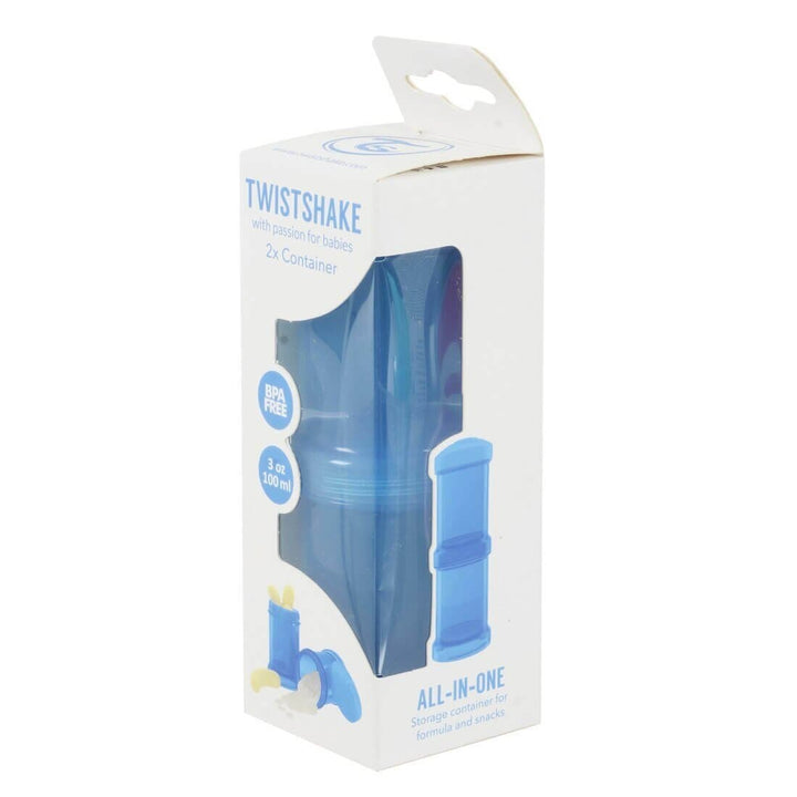 Twistshake 2 x 3oz 100ml Snack & Formula Containers Blue