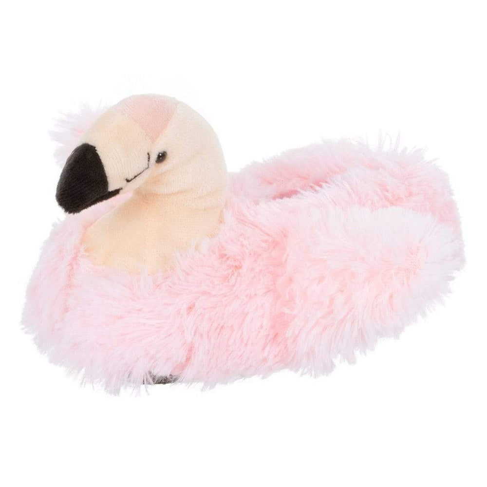 Kids Flamingo Slippers Pink Fleece Non Slip One Size