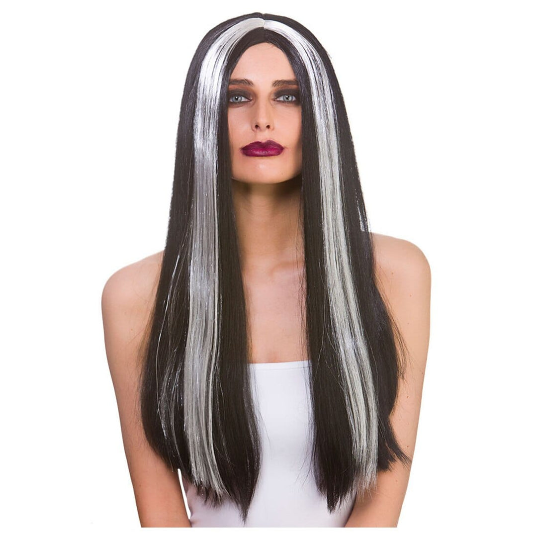 Classic Long Wig Straight Hair Fancy Dress Halloween Witch Black