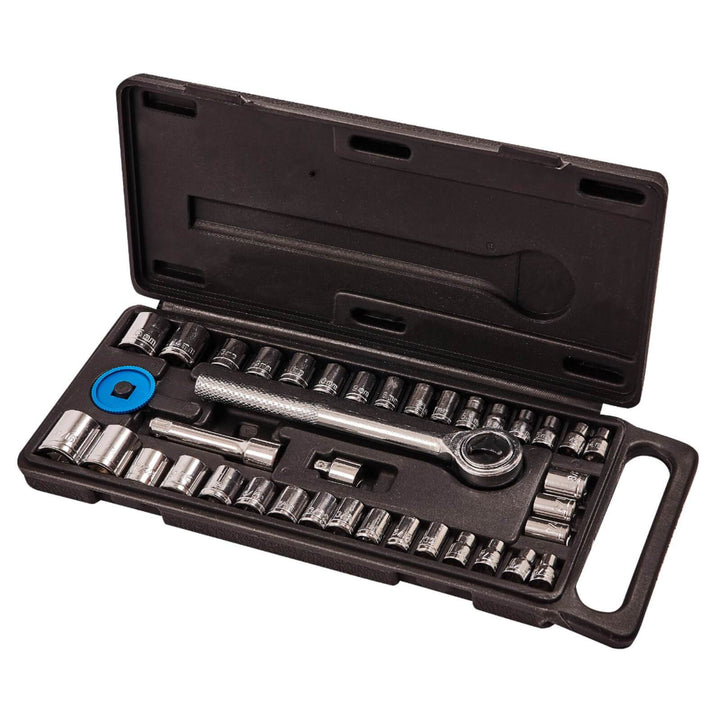 Amtech 40 Piece Socket Set Chrome Plated Carbon Steel