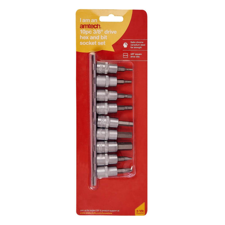 Amtech 10 Piece 3/8&