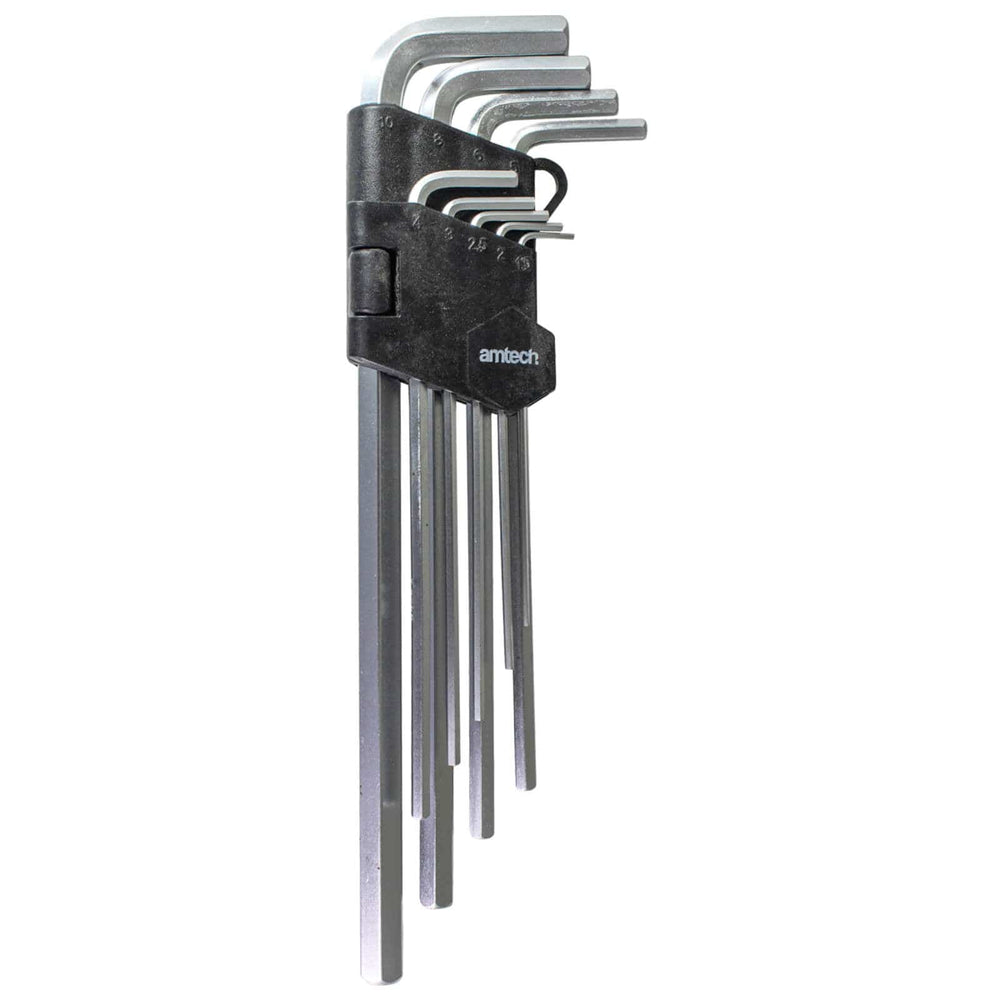 Amtech 9 Piece Extra Long Metric Hex Key Set