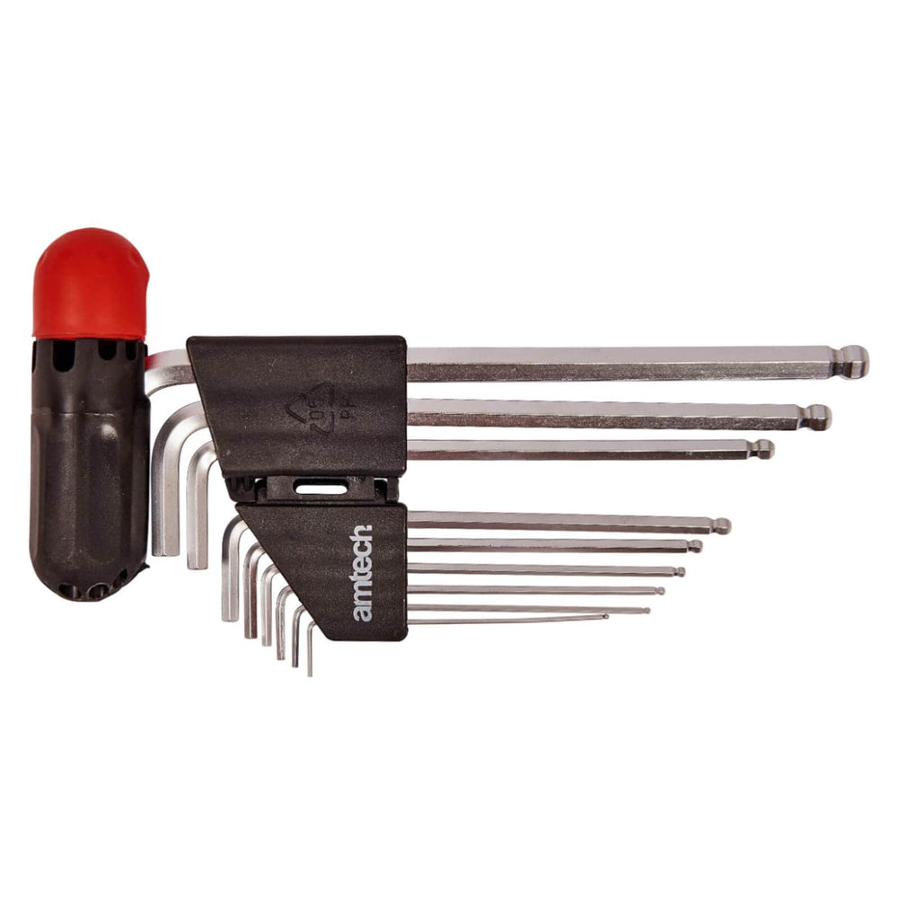 Amtech 9 Piece Ball End Hex Key Set Extra Long