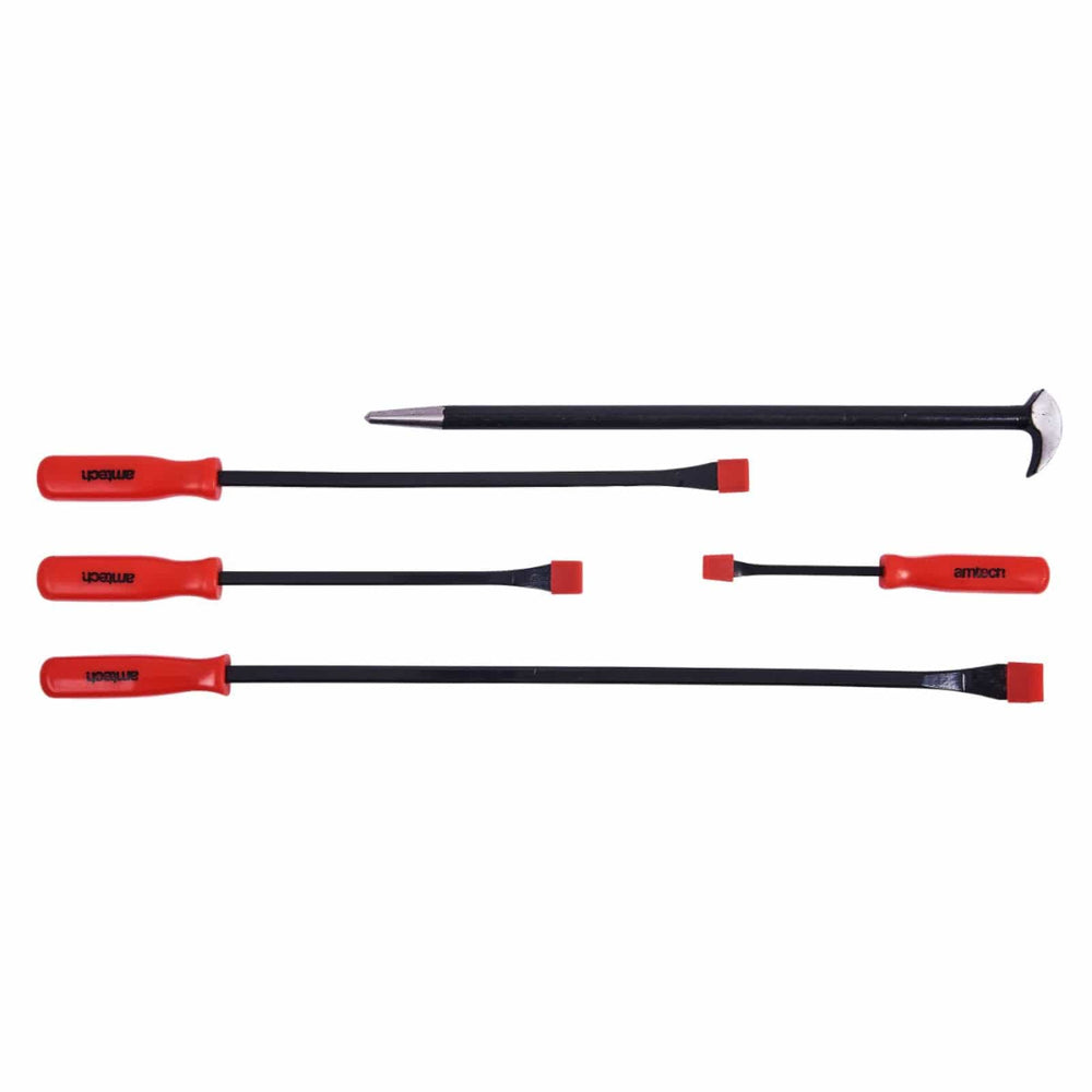 Amtech 5 Piece Jumbo Pry Bar Set Alloy Steel