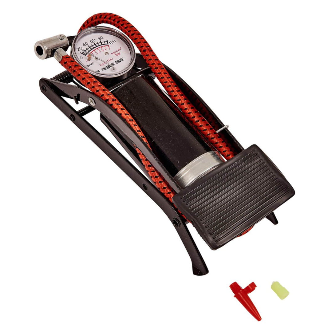 Amtech Footpump With Gauge Single/Twin Single