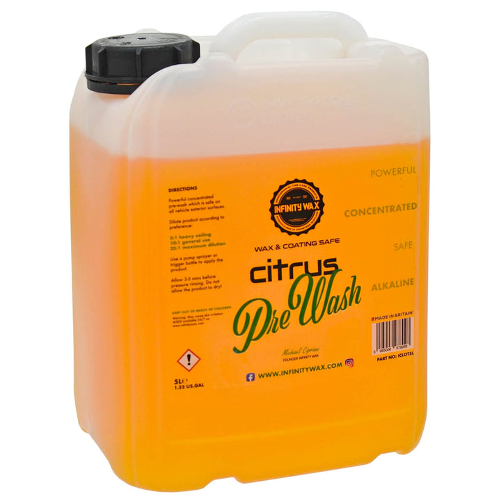 Citrus Pre Wash Car Cleaner Wax &amp; Coating Safe High Concentrate 5L