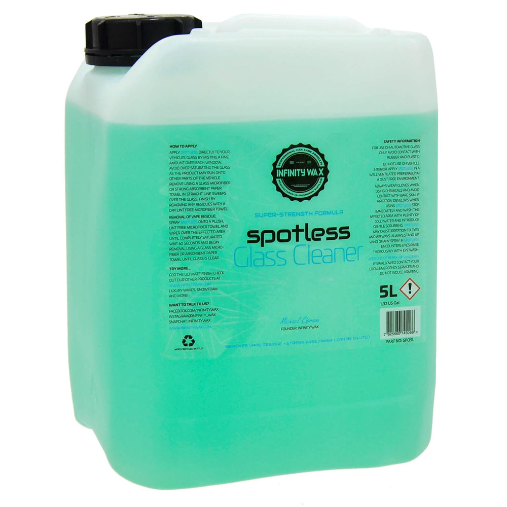 Spotless Glass Cleaner Super Strength Easy Safe Spray 500ml 5L