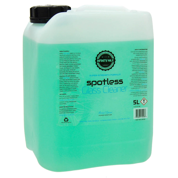 Spotless Glass Cleaner Super Strength Easy Safe Spray 500ml 5L