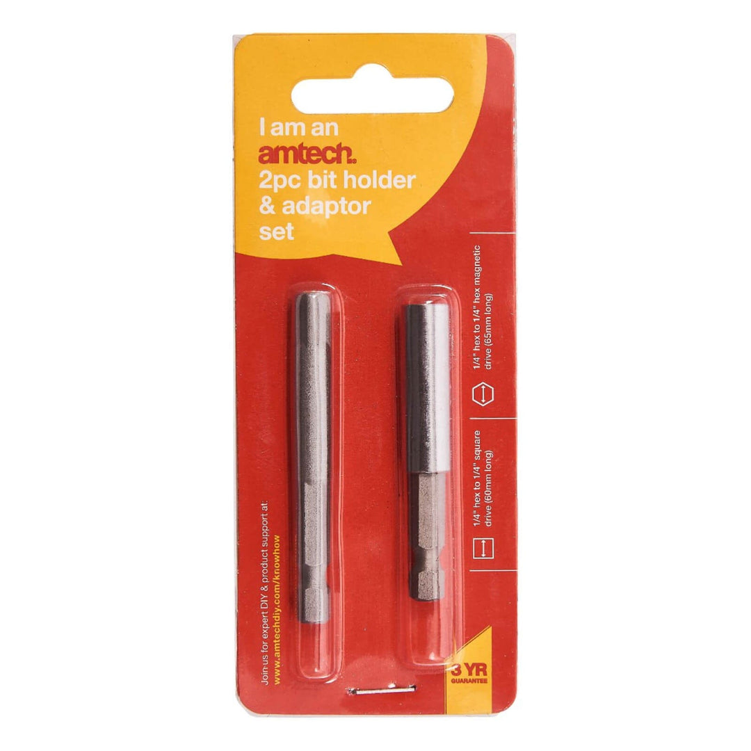 Amtech 2 Piece Bit Holder And Adaptor Set