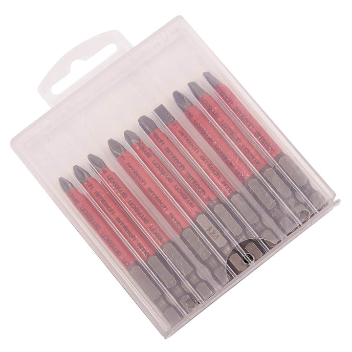 Amtech 10 Piece Non Slip Bit Set 50mm/70mm 70mm