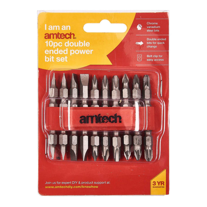 Amtech 10 Piece Double Ended Power Bit Set