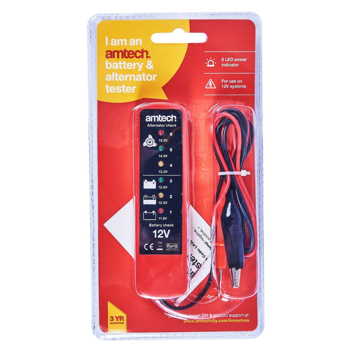 Amtech Battery &amp; Alternator Tester 12 Volts DC Systems