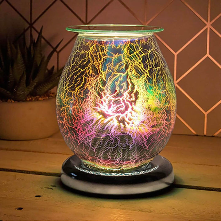 3D Lightning Aroma Lamp Wax Melt Oil Warmer Touch Light 15cm