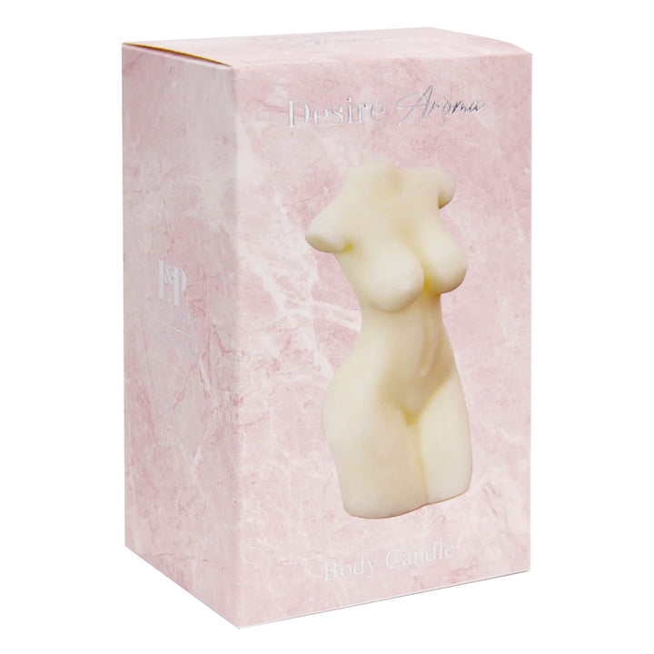 Scented Body Candle Female Torso Shape Wax Sculpture 15cm Fresh Linen