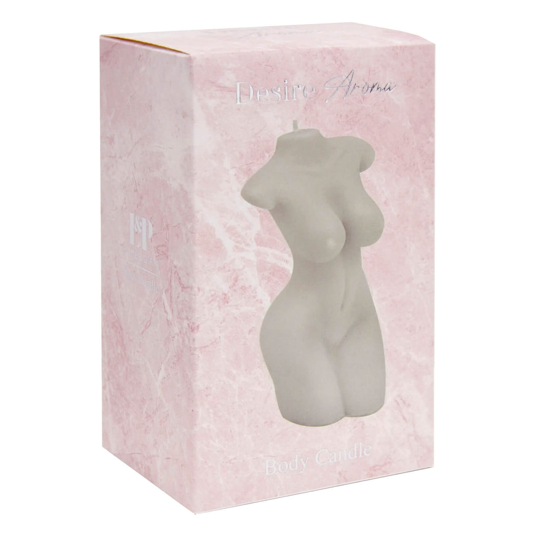 Scented Body Candle Female Torso Shape Wax Sculpture 15cm Vanilla