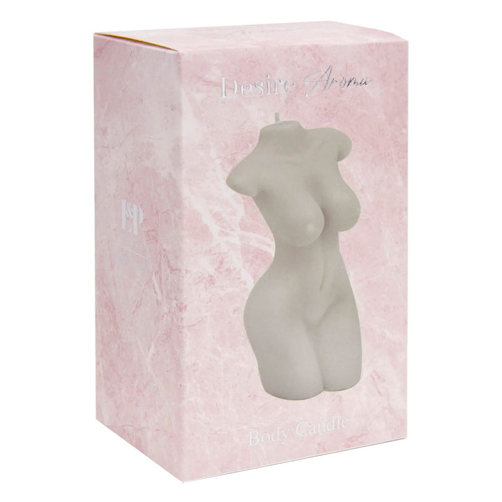 Scented Body Candle Female Torso Shape Wax Sculpture 15cm Vanilla