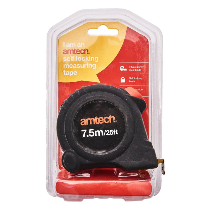 Amtech Self Locking Measuring Tape 5m 7.5m