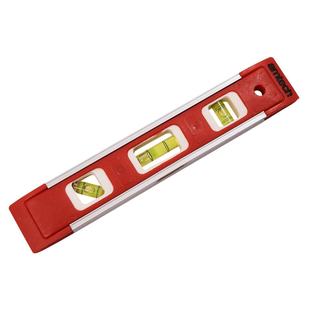 Amtech 9" Magnetic Spirit Level With Three Vials