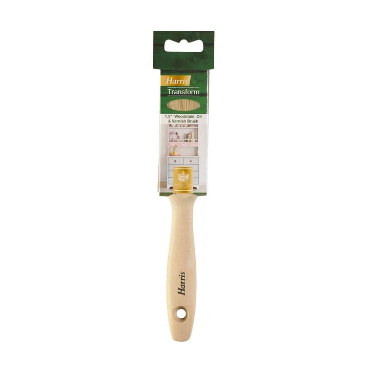 Harris Transform Woodstain Oil Varnish Brush Wooden Furniture Care 1.5"