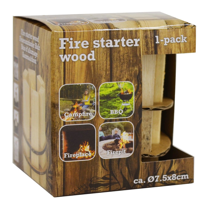 Fire Wood Starter Lighter Single Pack Kindling BBQ Firepit