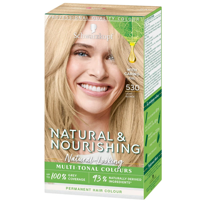 Schwarzkopf Natural & Nourishing Permanent Vegan Hair Dye 530 - Light Blonde