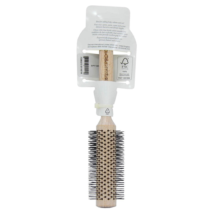 Denman Pro Tip Professional Curling Hair Brush Natural Wood