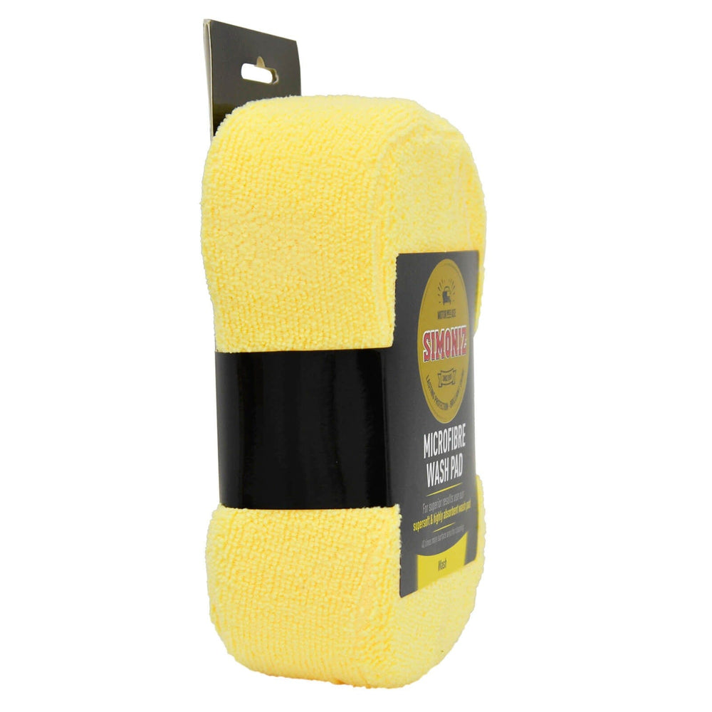 Simoniz Microfibre Wash Pad Car Cleaning Care Buffer 18cm