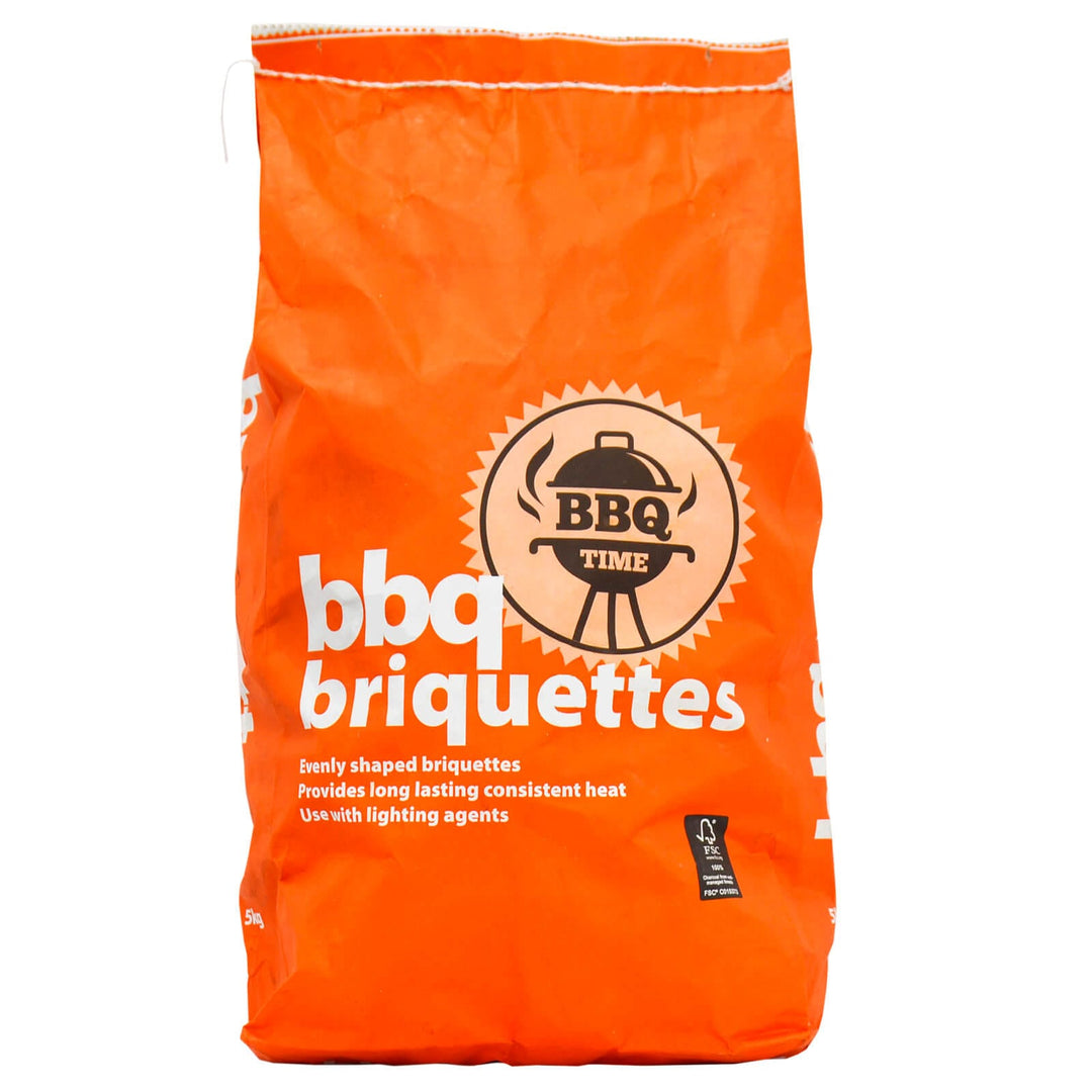 5kg BBQ Time Charcoal Briquettes Barbecue Fuel Bricks 100% FSC