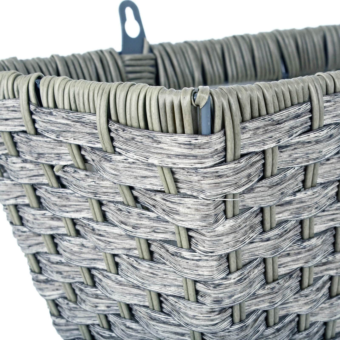 Mountain Grass Effect Grey Planter Basket Multi-Placement