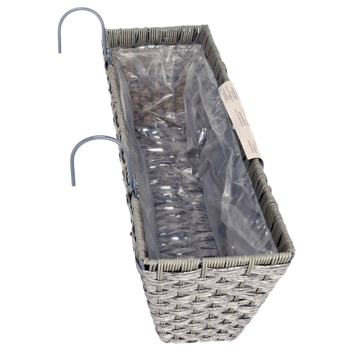 Mountain Grass Effect Grey Planter Basket Multi-Placement