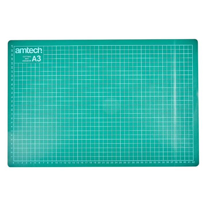 Amtech Non Slip Cutting Mat With Marking Guides A3 A4 A3