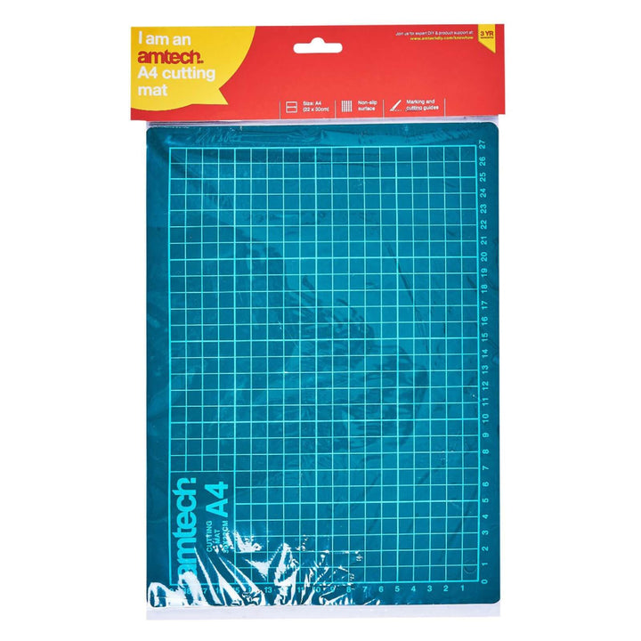 Amtech Non Slip Cutting Mat With Marking Guides A3 A4