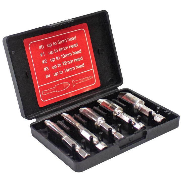 Amtech 5 Piece Cross Head Screw Remover Set