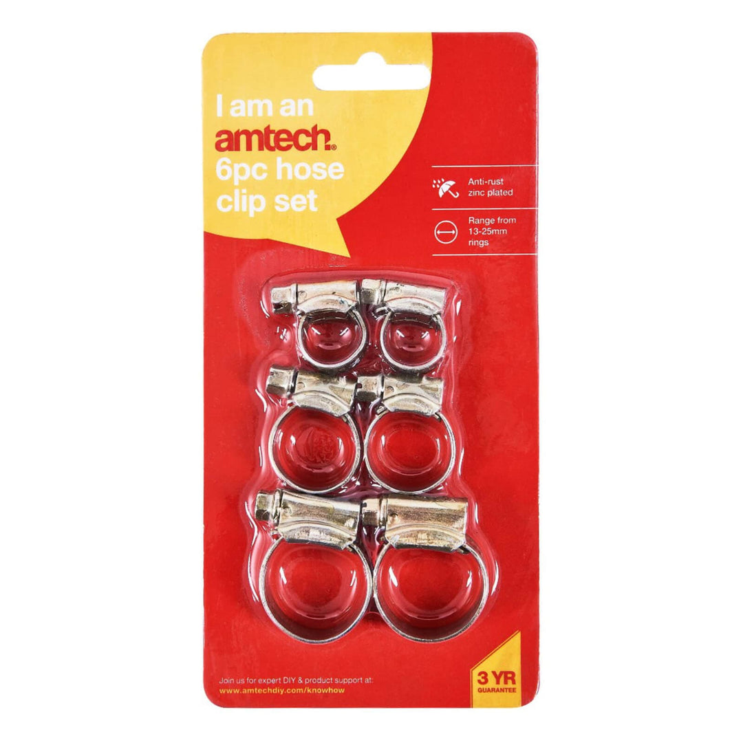 Amtech Hose Clip Set 6 Piece