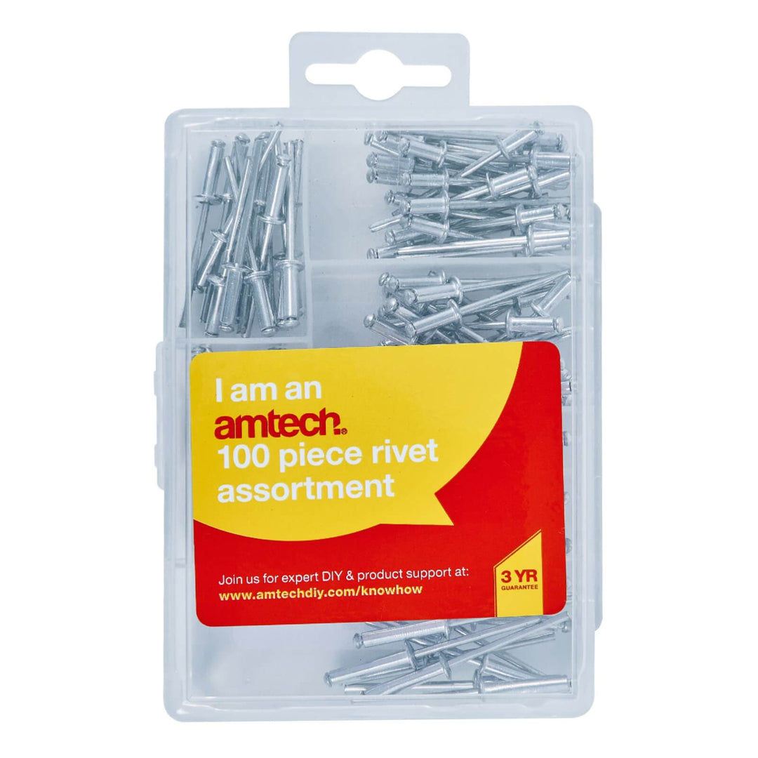 Amtech 100 Piece Rivet Assortment