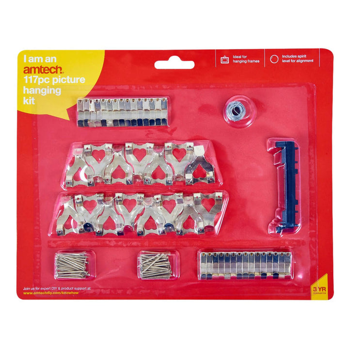 Amtech 117 Piece Picture Hanging Kit