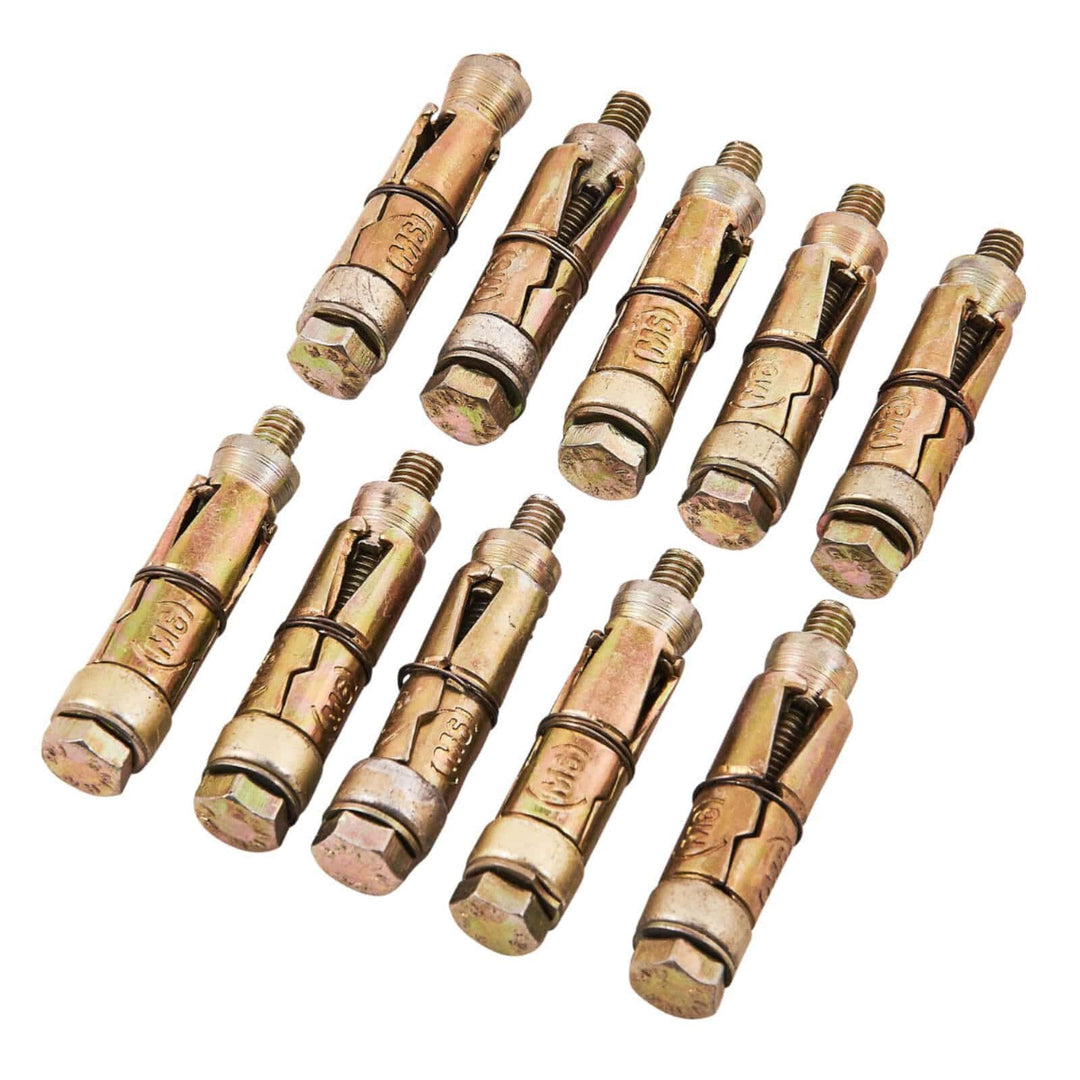 Amtech 10 Piece M6x50mm Expansion Bolt Set