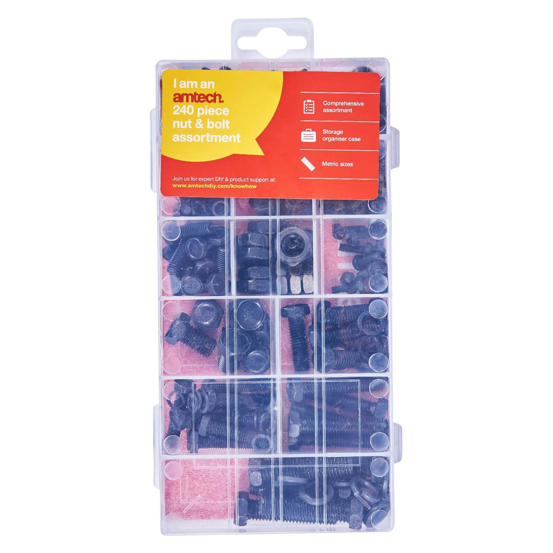 Amtech 240 Piece Nut & Bolt Assortment